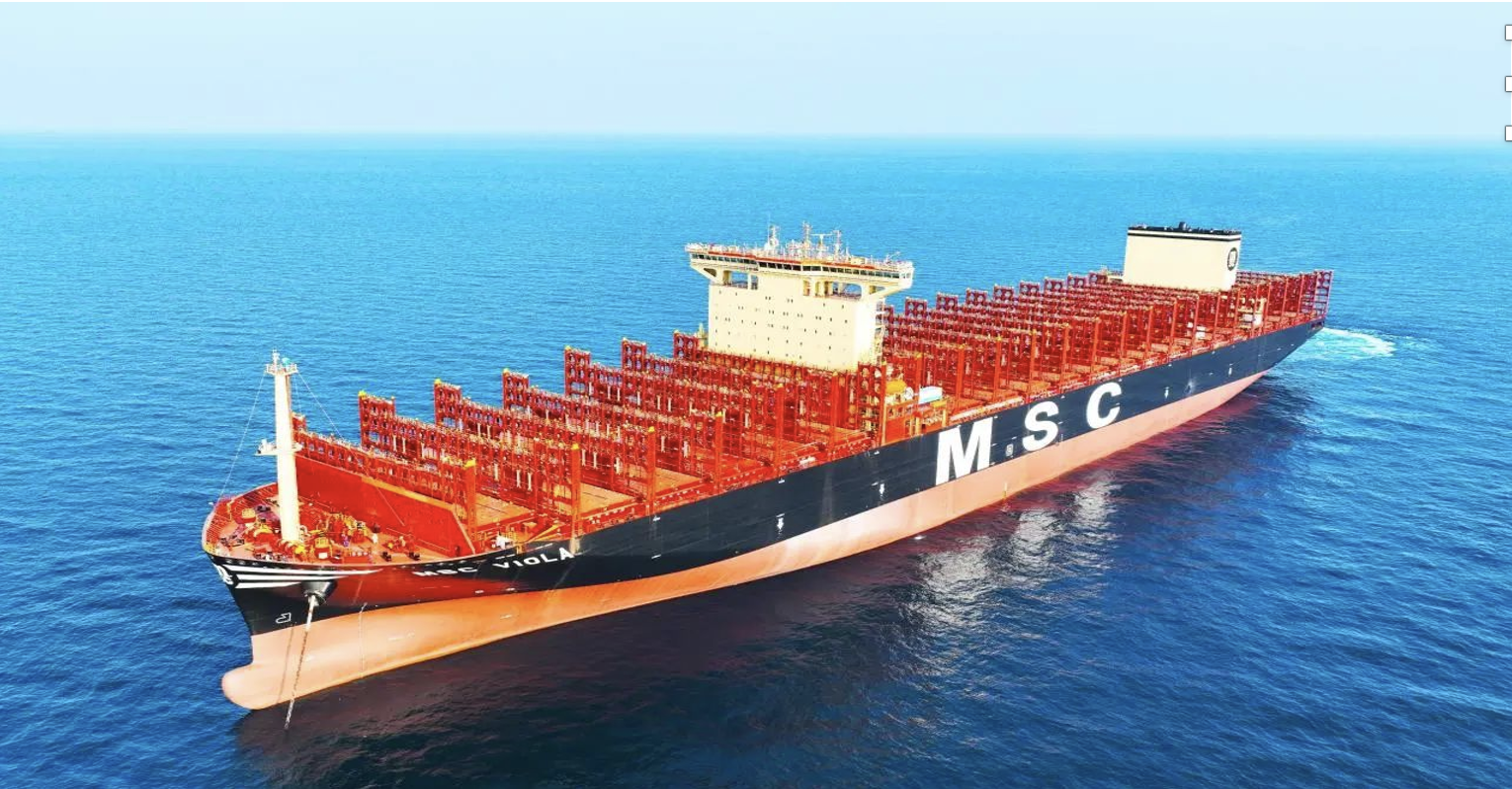 MSC's LNG-powered containerships MSC Carmela & MSC Viola has been